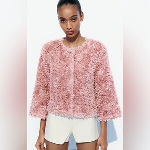 Zara Structured Beaded Jacket